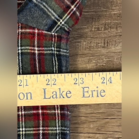 LL Bean Women's Top Scotch Plaid Flannel Shirt Relaxed Fit Large Button Up - Picture 6 of 7